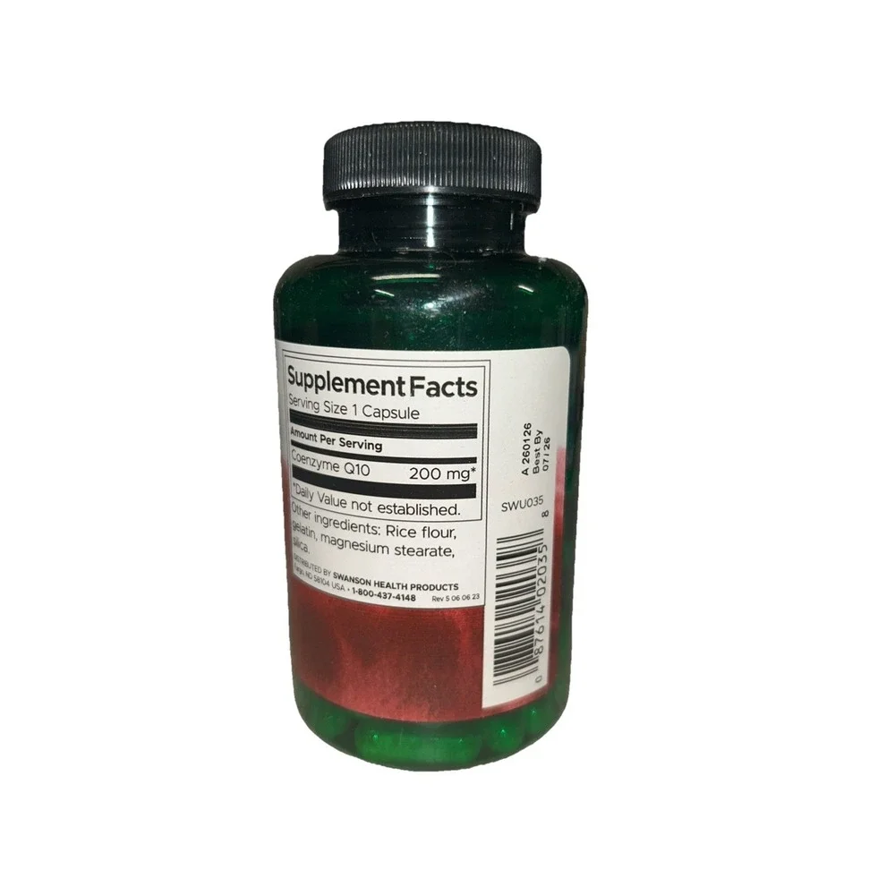 Swanson CoQ10 Capsules, 200 mg, 90 Count (D1)‎